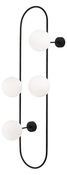 Opviq Nástenná lampa Abakus čierna