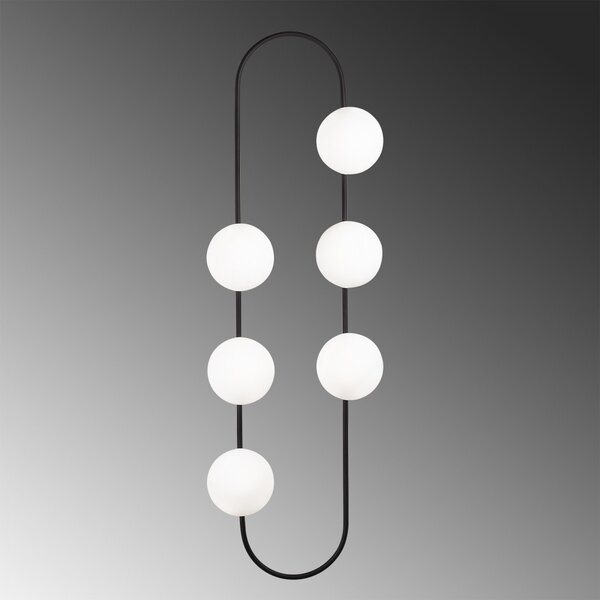 Opviq Nástenná lampa Abekus biela/čierna