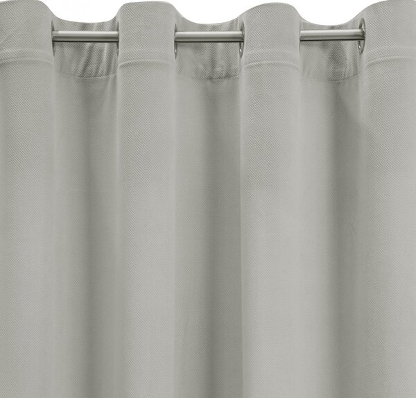 ZATEMŇOVACÍ ZÁVES NA KRÚŽKOCH MILO 140X250 CM STRIEBORNÁ