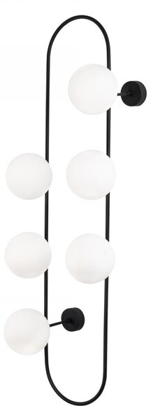 Opviq Nástenná lampa Abekus biela/čierna