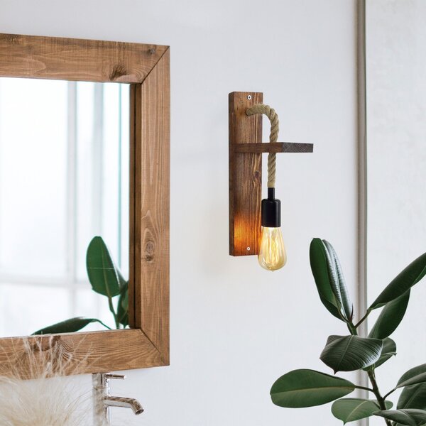 Opviq Nástenná lampa Aplik I hnedá