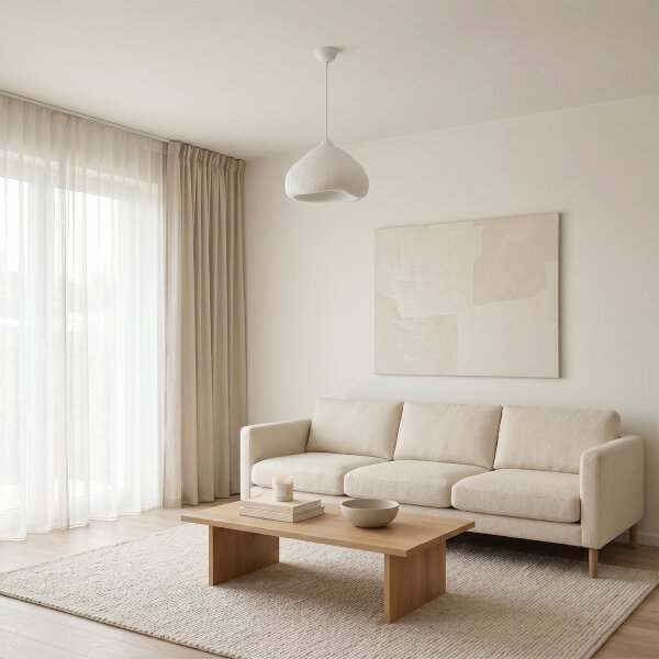 Brilagi - Závesné svietidlo na lanku WABI SABI 1xE27/40W/230V pr. 32 cm biela