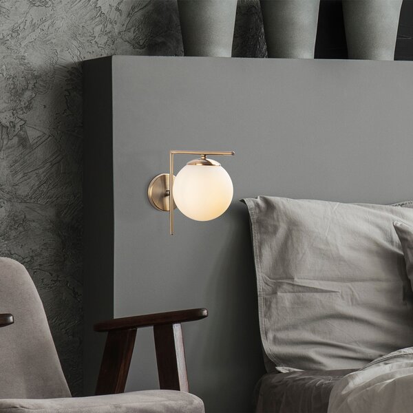 Opviq Nástenná lampa Antique II zlatá