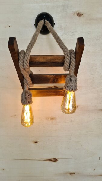 Opviq Nástenná lampa Aplik III hnedá