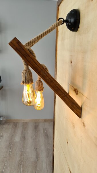 Opviq Nástenná lampa Aplik III hnedá
