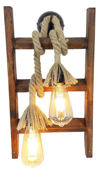 Opviq Nástenná lampa Aplik III hnedá