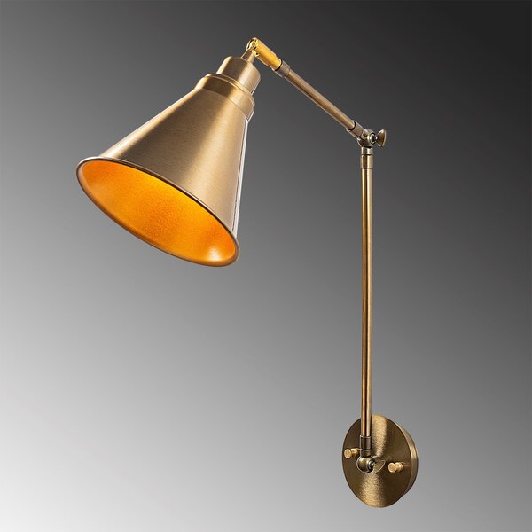 Opviq Nástenná lampa Berceste V zlatá