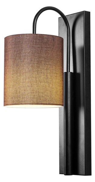 Opviq Nástenná lampa Baston II čierna/hnedá
