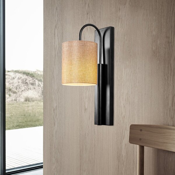 Opviq Nástenná lampa Baston II čierna/béžová