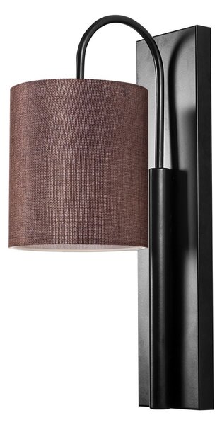 Opviq Nástenná lampa Baston II čierna/hnedá