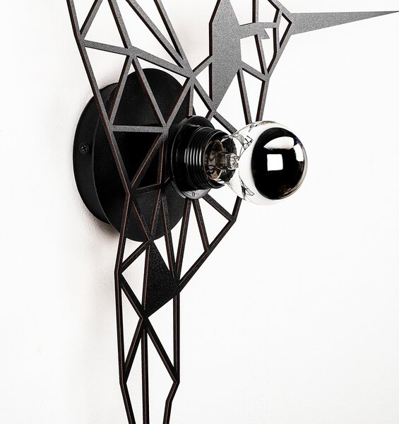 Opviq Nástenná lampa Birgo čierna