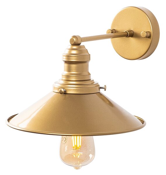 Opviq Nástenná lampa Conical zlatá
