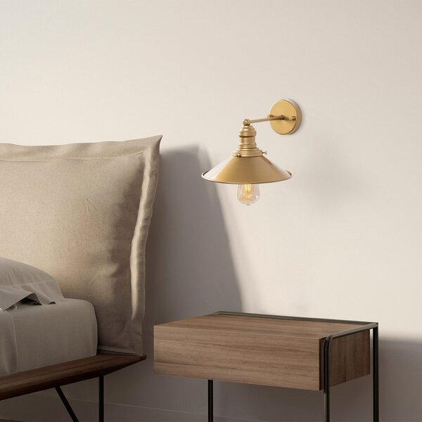 Opviq Nástenná lampa Conical zlatá