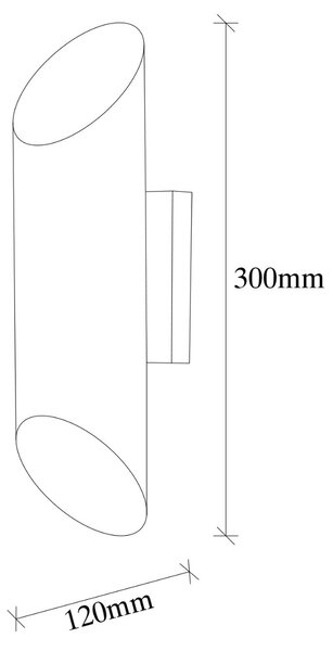 Opviq Nástenná lampa Cut biela/zlatá