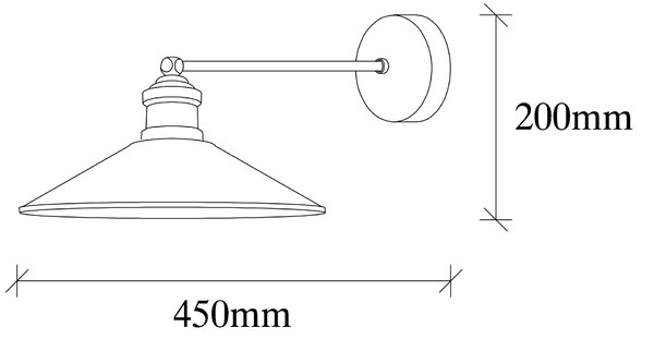 Opviq Nástenná lampa Dodo retro zlatá