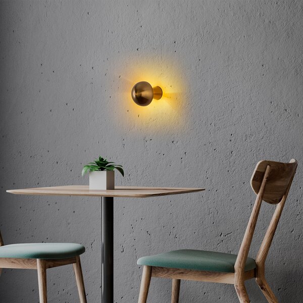 Opviq Nástenná lampa Fungal 12 cm zlatá