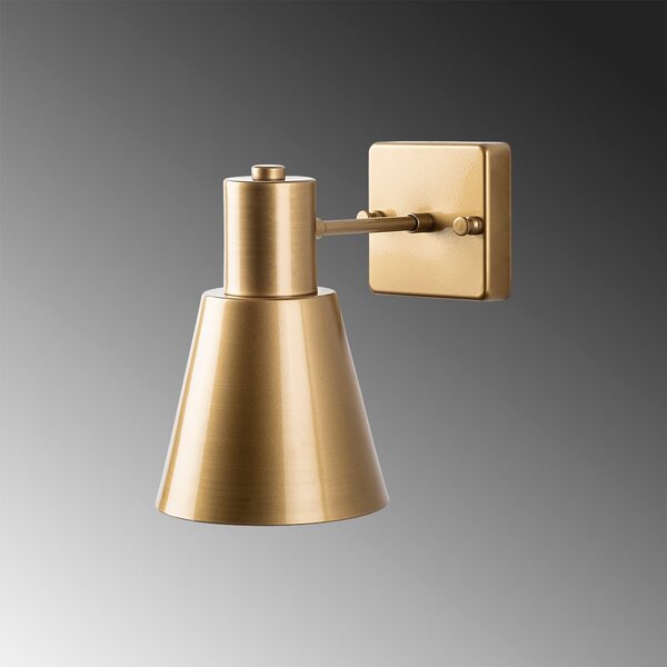 Opviq Nástenná lampa Funnel zlatá