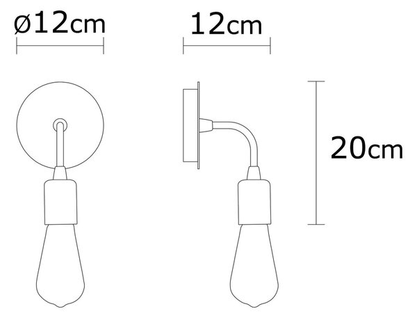 Opviq Nástenná lampa Harput I mosadz