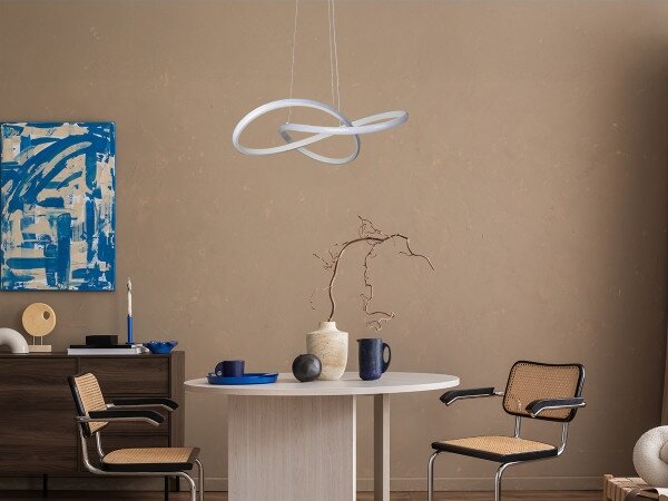 LED Stmievateľný luster na lanku LED/65W/230V 3000-6500K + diaľkové ovládanie