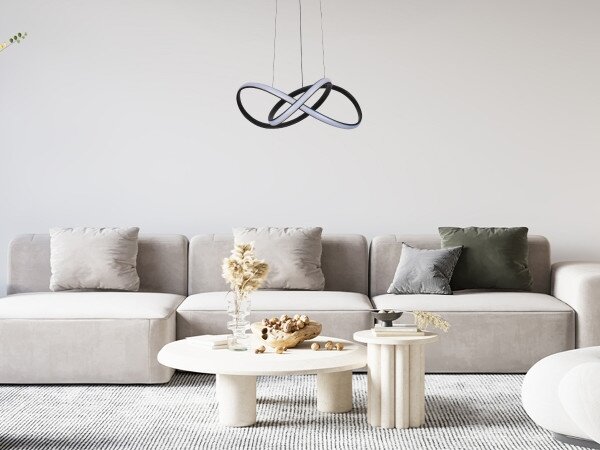 LED Stmievateľný luster na lanku LED/65W/230V 3000-6500K + diaľkové ovládanie