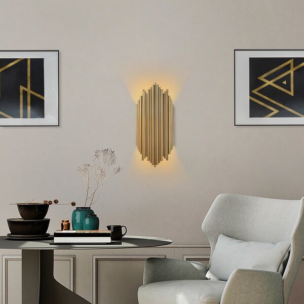 Opviq Nástenná lampa Kara zlatá