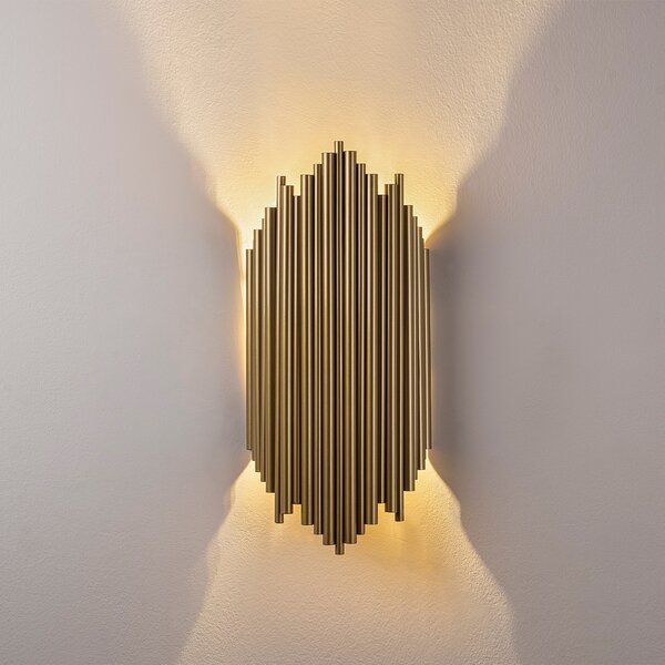 Opviq Nástenná lampa Kara zlatá