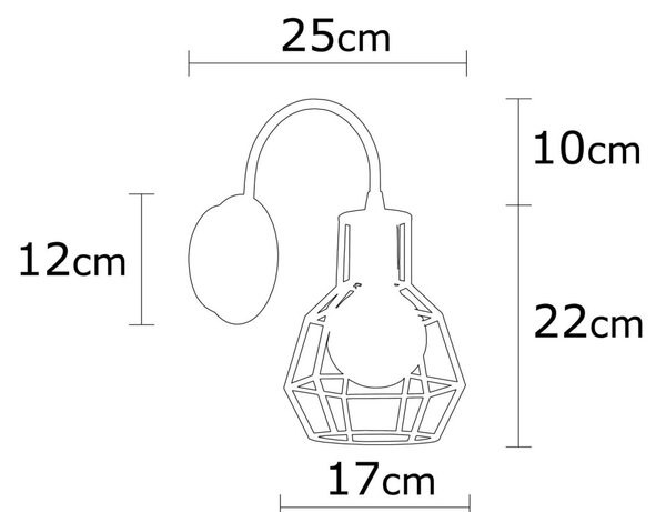 Opviq Nástenná lampa Kapadokya čierna