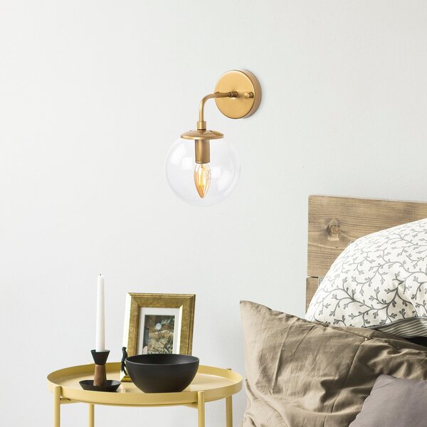 Opviq Nástenná lampa Horn I zlatá