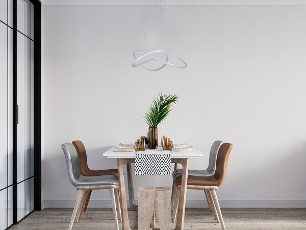 Stmievateľný LED luster na lane LED/85W/230V 3000-6500K + diaľkové ovládanie