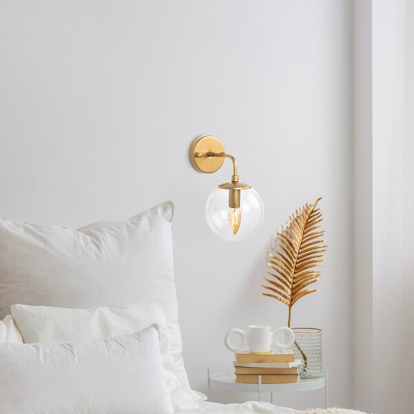 Opviq Nástenná lampa Horn I zlatá