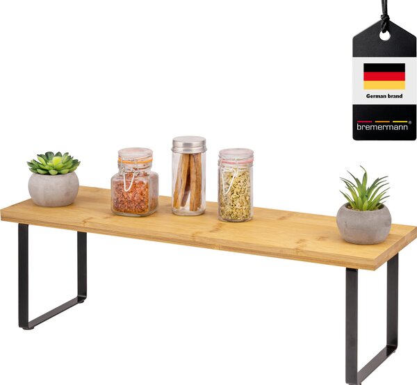 B-goods bremermann kuchynská polica, stojan na korenie, voľne stojaca, z bambusu, šírka cca 50 cm