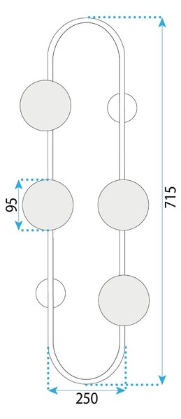 TooLight Nástenná lampa KINKIET STYLE XIII zlatá