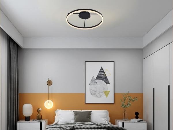 LED Stmievateľný prisadený luster LED/55W/230V 3000-6500K + diaľkové ovládanie
