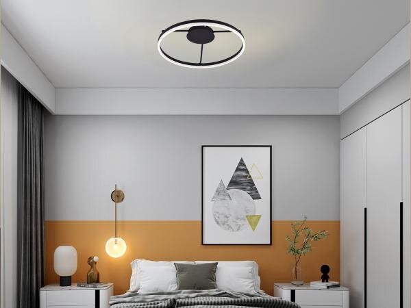 LED Stmievateľný prisadený luster LED/55W/230V 3000-6500K + diaľkové ovládanie