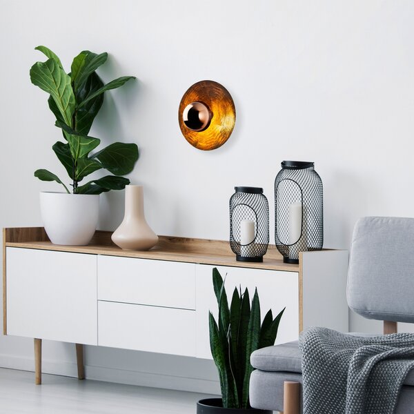Opviq Nástenná lampa Kurt 38 cm medená