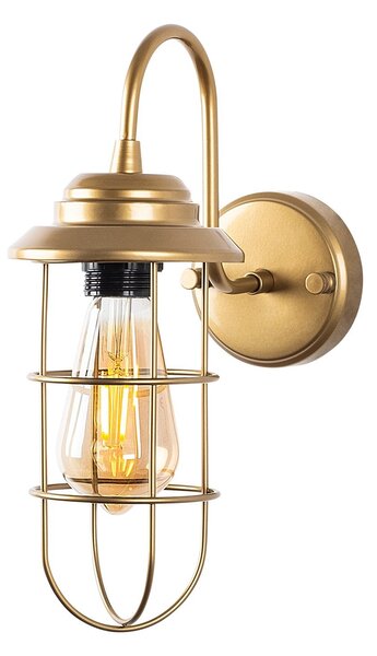 Opviq Nástenná lampa Mahoni zlatá