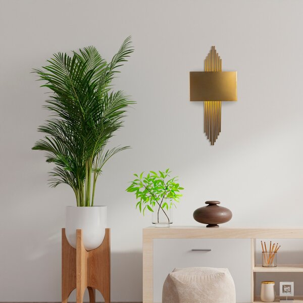 Opviq Nástenná lampa Miko II mosadz