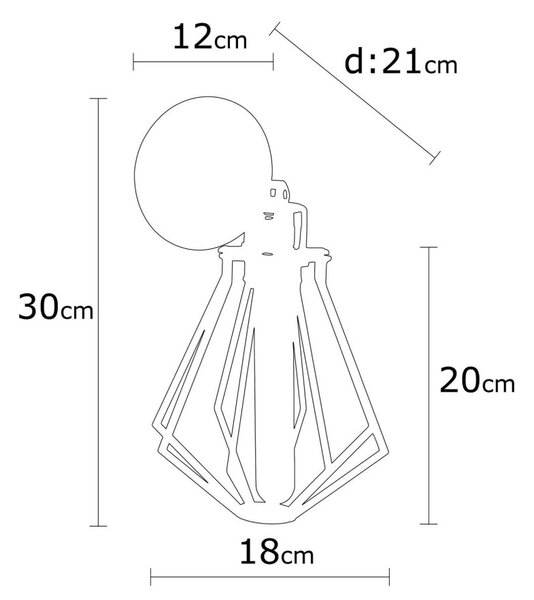 Opviq Nástenná lampa Oylat I čierna