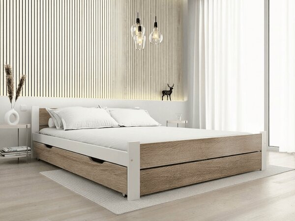 AKCIA Úložný box pod posteľ 200 cm, dub sonoma II. trieda
