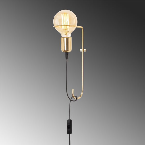 Opviq Nástenná lampa Pota zlatá
