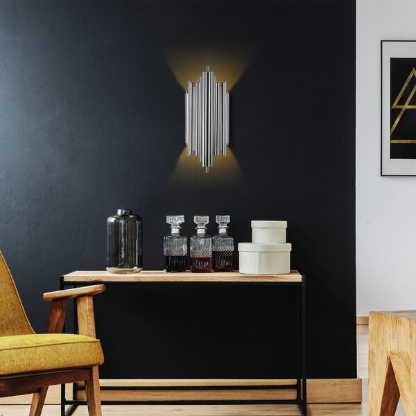 Opviq Nástenná lampa Reis chróm