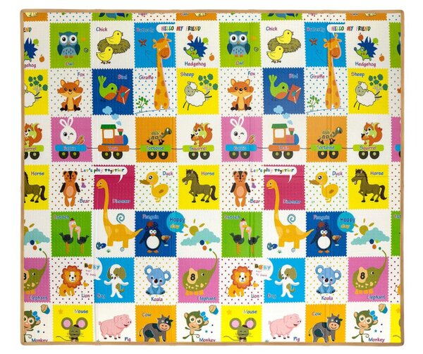 Hracia podložka pre deti Play Colourful Animals T1