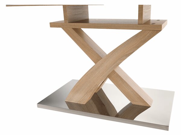 KONDELA Jedálenský stôl, dub, 160-200x90 cm, BONET NEW TYP 2