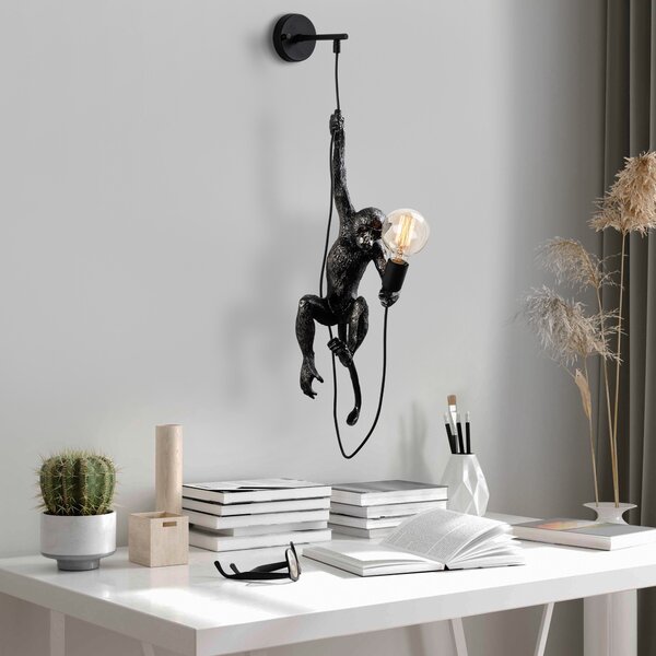 Opviq Nástenná lampa Singe čierna