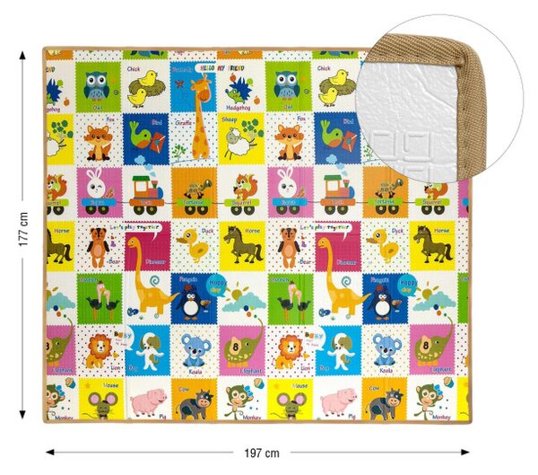 Hracia podložka pre deti Play Colourful Animals T1