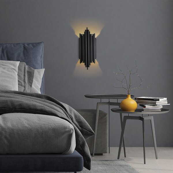 Opviq Nástenná lampa Reis čierna