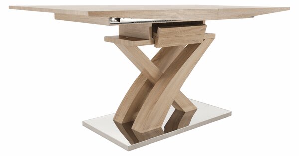 KONDELA Jedálenský stôl, dub, 160-200x90 cm, BONET NEW TYP 2
