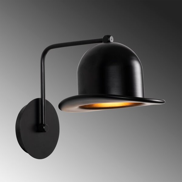 Opviq Nástenná lampa Sivani Hat čierna