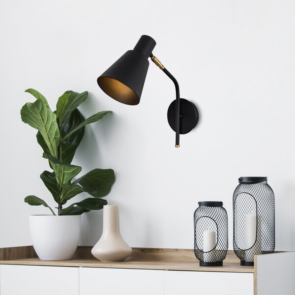 Opviq Nástenná lampa Sivani I čierna