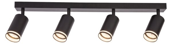 Bodové svietidlo PIPE 4xGU10/10W/230V čierne